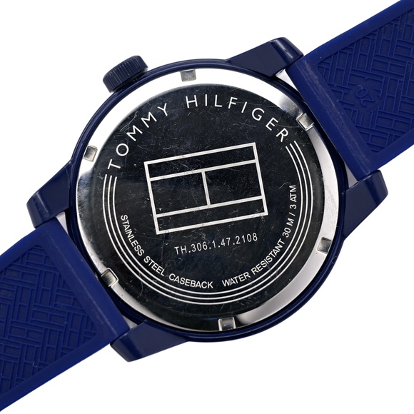 Tommy Hilfiger Men's Quartz Plastic and Rubber Casual Watch Blue 1791322 - Picture 9 of 10